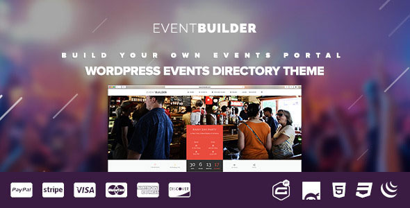 Nulled ThemeForest - EventBuilder v1.0.9 - WordPress Events Directory Theme