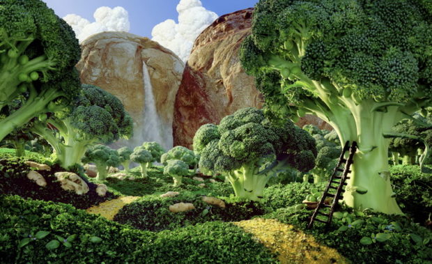 Картины из еды — съедобные пейзажи Карла Уорнера
