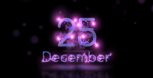 Christmas Lights Font - Project for After Effects (Videohive)