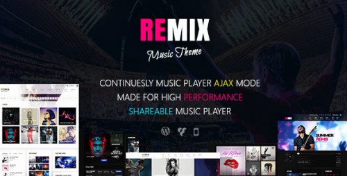 Nulled Remix v3.6.2 - Music-Band-Club-Party-Event WP Theme logo