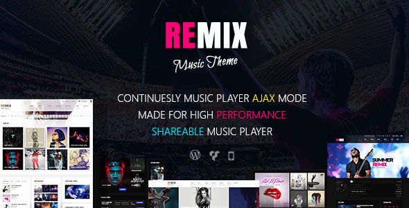 Nulled ThemeForest - Remix v3.6.2 - Music-Band-Club-Party-Event WP Theme