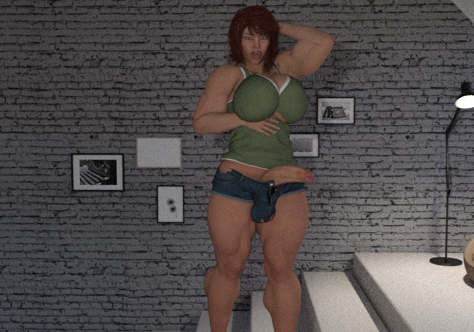 Sexy giantess futa and Muscle by Libra