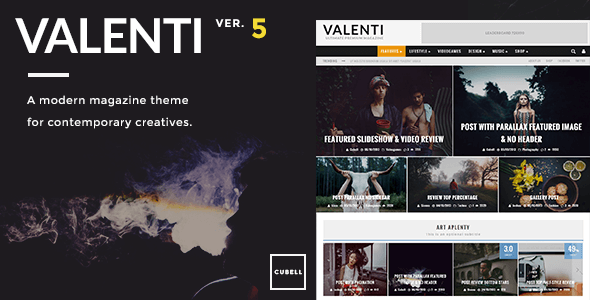 Valenti v5.5.0 - WordPress HD Review Magazine News Theme