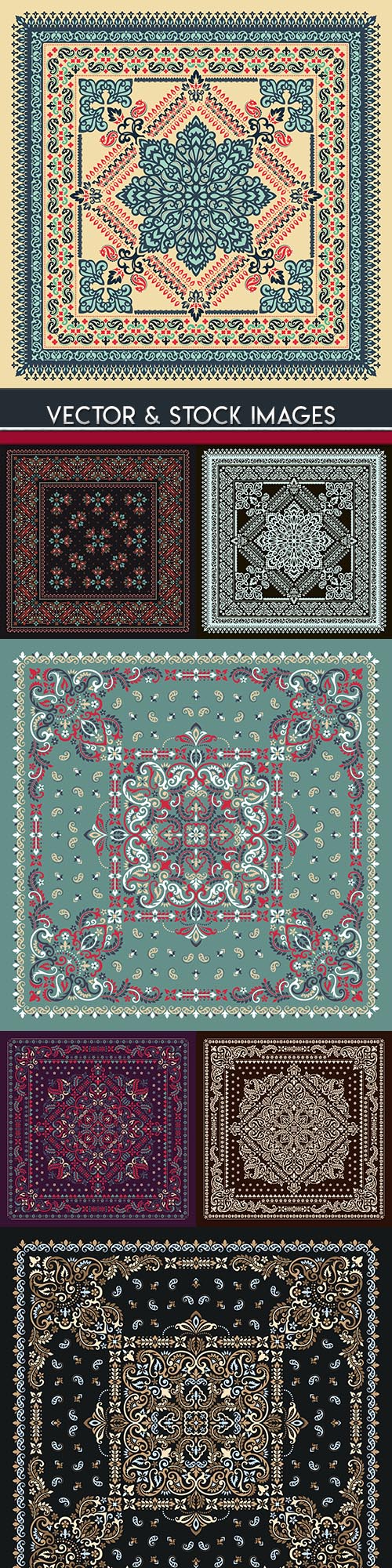 Bandana decorative ornament ethnic elegant fabric
