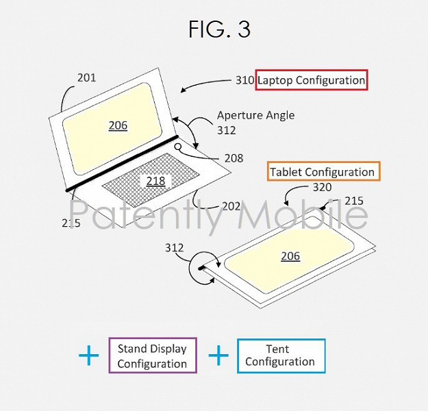 Бражка Google получила патент на гибридный ноутбук «2-в-1»
