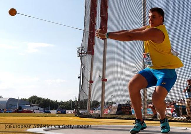 Украинец Михаил Кохан победил на ЧЕ в метании молота с юниорским рекордом