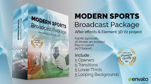 Modern Sports Broadcast Package - Project for After Effects
