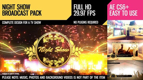 Night Show (Broadcast Pack) - Project for After Effects (Videohive)