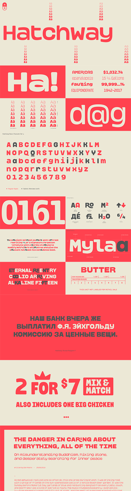 Hatchway font family