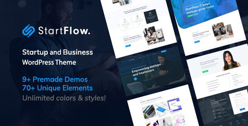 ThemeForest - Start Flow v1.1 - Startup and Creative Multipurpose WordPress Theme - 24096681