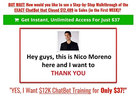 Nico Moreno - $12K Chatbot Training