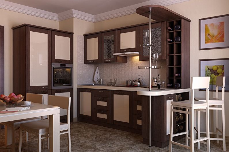 Кухня с барной стойкой (70 фото) дизайн интерьеров, красивые идеи ремонта
