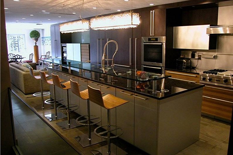 Кухня с барной стойкой (70 фото) дизайн интерьеров, красивые идеи ремонта