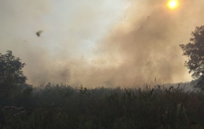В Черкасской области горит свалка