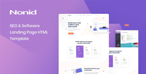 ThemeForest - Nonid v1.0 - SEO & Software Landing Page HTML Template - 24025196