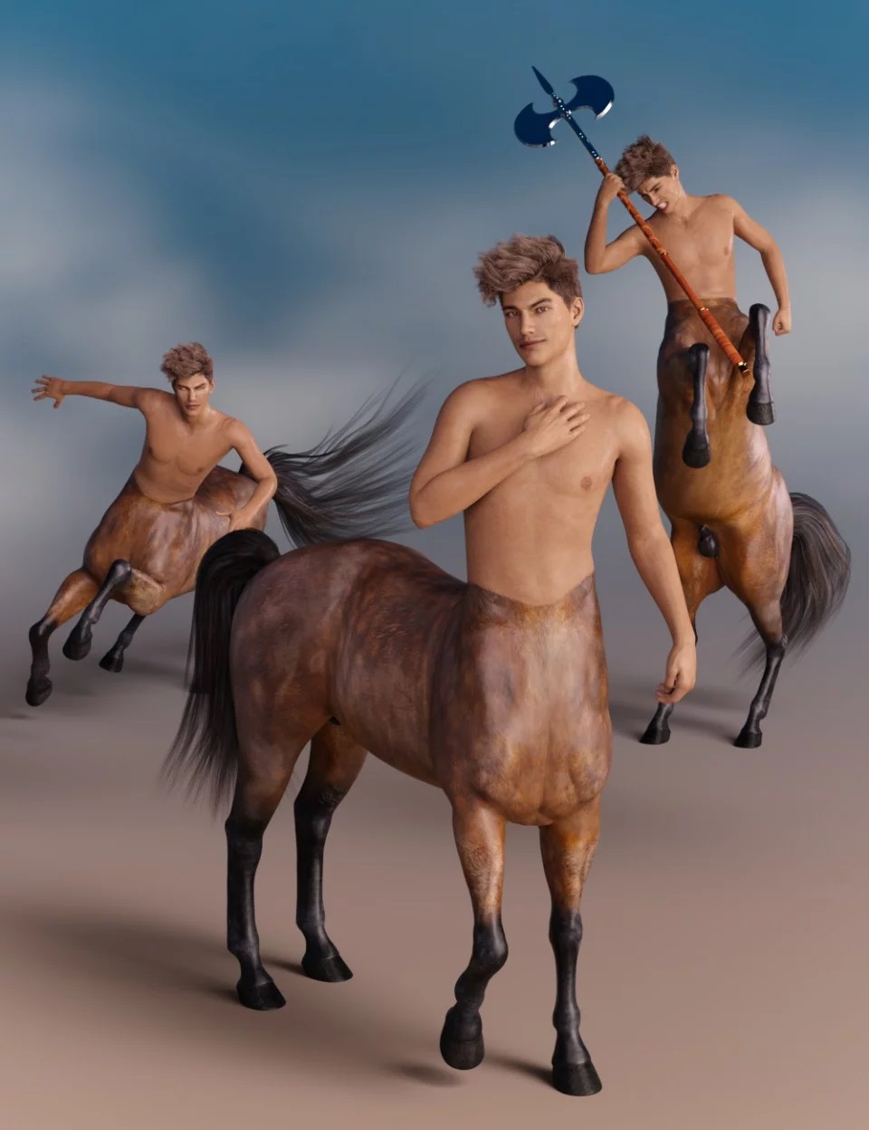 Adventurous Poses for Genesis 8 Male Centaur