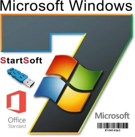 Windows 7 sp1 AIO Plus Office Pack Release by StartSoft 19-2019 (x64)