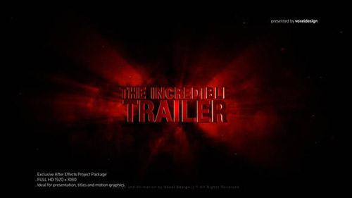 Incredible 3D Title - Project for After Effects (Videohive)