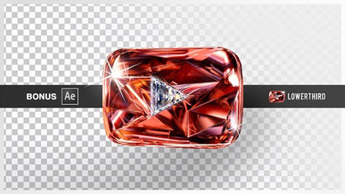 Youtube Crystal Play Button - Project for After Effects & Motion Graphics (Videohive)