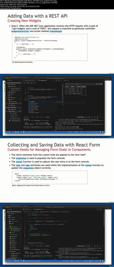 Collecting and Saving Data with React, ASP.NET Core, and EF Core E3e50f3715d2eb130d74e3d0a4dd3713