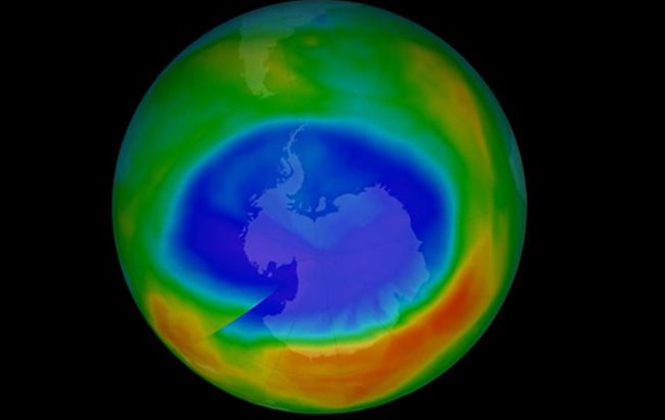Озоновая дыра над Антарктикой рекордно уменьшилась