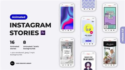 Animated Instagram Stories   Project for After Effects (VideoHive) 24590031