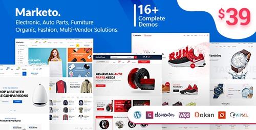 ThemeForest - Marketo v1.9.5 - eCommerce & Multivendor Marketplace Woocommerce WordPress Theme - 22310459