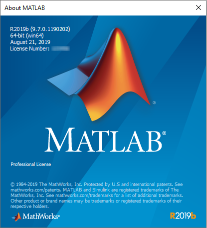 MathWorks MATLAB R2019b v9.7.0.1190202 WIN x64