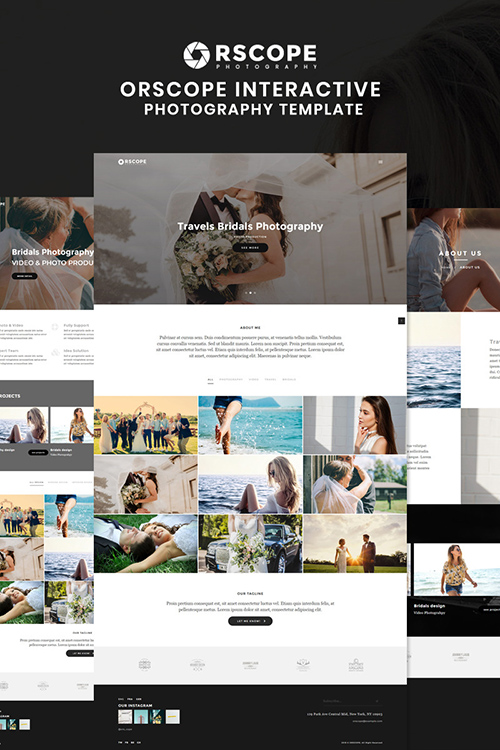 Orscope - Interactive Photography Website Template 86040