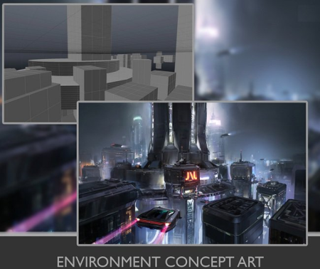 Environment Concept Art: Cityscape