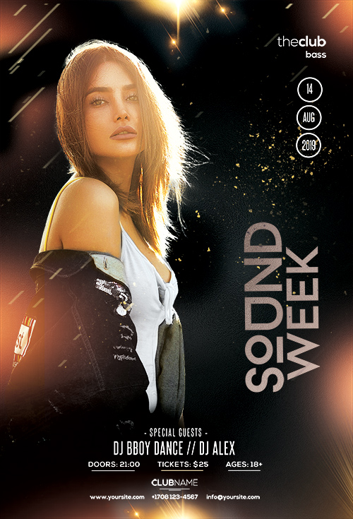 Sound Week Party PSD Flyer Template