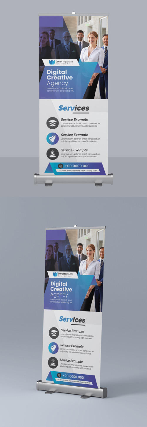 Corporate Business Roll Up Banner Layout 295382509