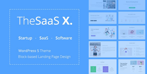 ThemeForest - TheSaaS X v1.1.2 - Responsive SaaS, Startup & Business WordPress Theme - 20136366