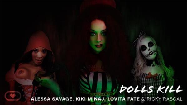 VirtualRealPorn: Alessa Savage, Kiki Minaj, Lovita Fate & Ricky Rascal (Dolls Kill / 31.10.2019) [Samsung | SideBySide] [1080p]