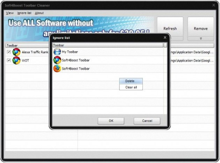 Soft4Boost Toolbar Cleaner 6.1.7.203